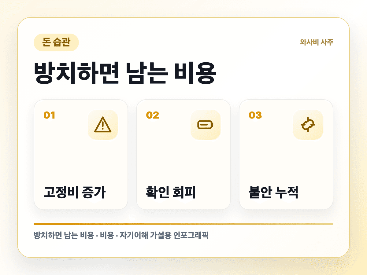 싸게 샀다는 말이 더 비싼 지출이 될 때 방치 비용 인포그래픽