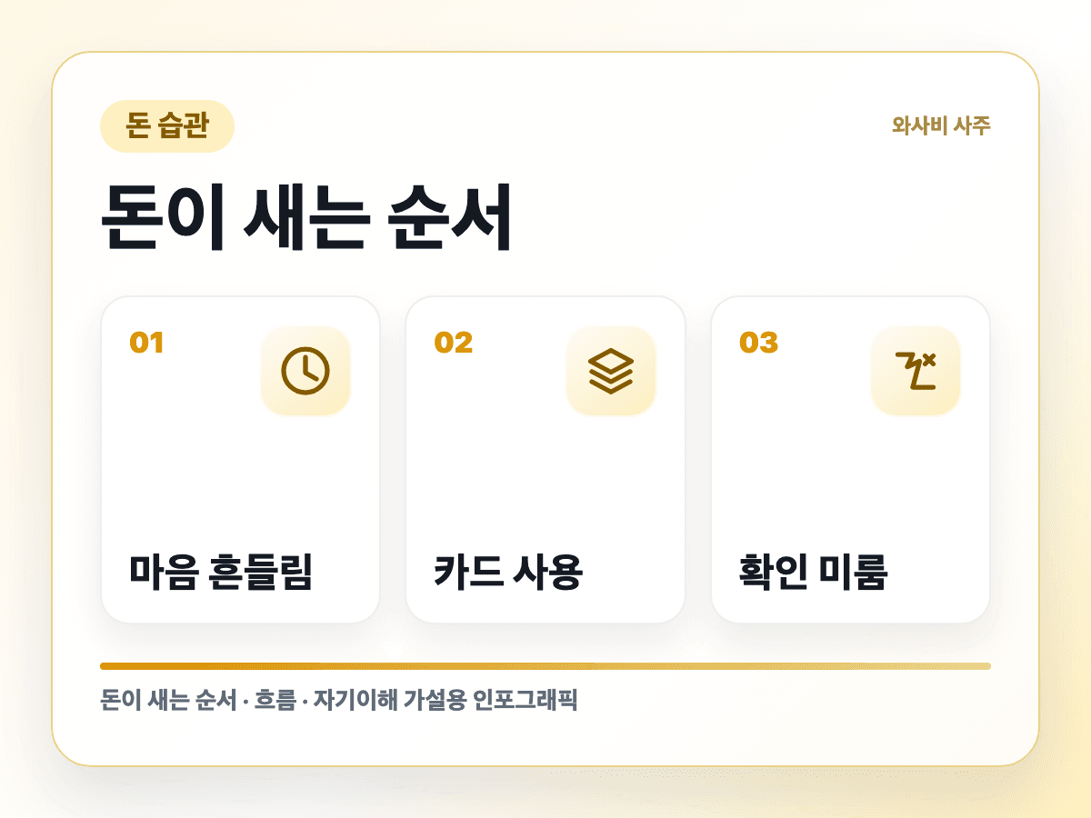 싸게 샀다는 말이 더 비싼 지출이 될 때 반복 흐름 인포그래픽
